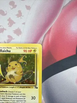 Raichu 14/62 Fossil Holo Rare Pokemon Card TCG - Image 2
