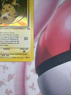 Raichu 14/62 Fossil Holo Rare Pokemon Card TCG - Image 3