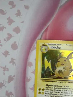 Raichu 14/62 Fossil Holo Rare Pokemon Card TCG - Image 4