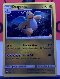 Dragonite 96/149 Sun & Moon Holo Rare Swirl Pokemon TCG 2017 NM - Image 3