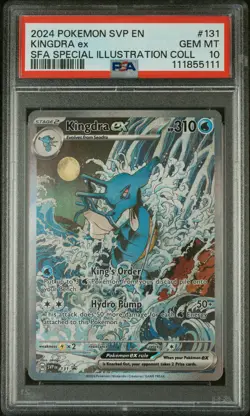 2024 POKEMON SVP EN-SV BLACK STAR PROMO #131 KINGDRA EX PSA 10 - Image 1