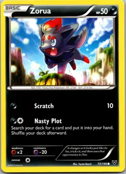 Zorua 72/146 - XY Base Set - NM Pokemon TCG - Image 1