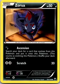 Zorua (69) 69/108 - Dark Explorers - NM Pokemon TCG - Image 1