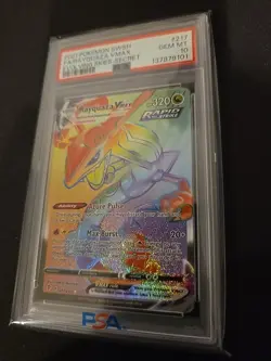 Pokemon TCG Rayquaza VMAX 217/ SWSH Holo Secret Rare Gem Mint PSA 10 - Image 3