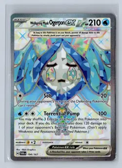 2024 Pokemon Twilight Masquerade Wellspring Mask Ogerpon EX #194/167 - Image 1
