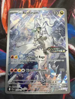 Pokemon N’s Reshiram STAMPED Journey Together Near Mint 167 💎 ⭐ - Image 1