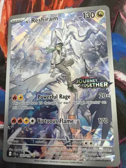 Pokemon N’s Reshiram STAMPED Journey Together Near Mint 167 💎 ⭐ - Image 3