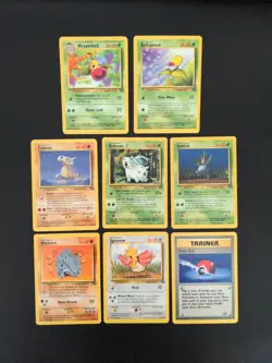 Vintage Pokemon Lot - 8x Jungle Set 1995, 96, 98, 1999 Wizards Cubone Rhyhorn LP - Image 1