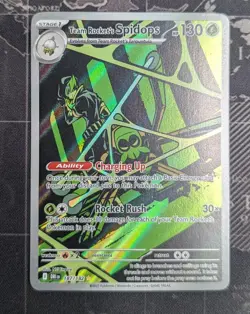 Pokemon TCG Illustration Rare Team Rocket's Spidops 187/182 Destined Rivals NM - Image 1