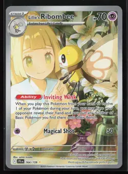 Lillie's Ribombee 164/159 SV09: Journey Together Illustration Rare Pokemon NM - Image 1