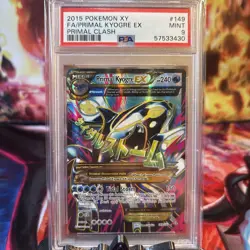 PSA 9 Primal Clash Kyogre 149/160 Full Art Primal Clash Pokemon XY 2015 - Image 1
