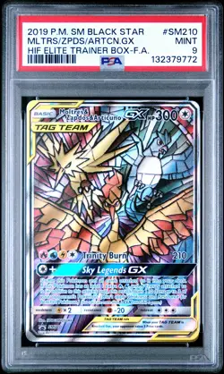 2019 POKEMON SM BLACK STAR PROMO MLTRS/ZPDS/ARTCN.GX #SM210 PSA MINT 9 - Image 1