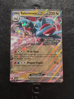 Pokemon TCG Salamence ex 114/159 Journey Together Stamped Promo NM - Image 1