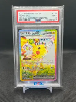 Pokemon Surging Sparks Pikachu EX SIR #238/191 PSA 9 - Image 1