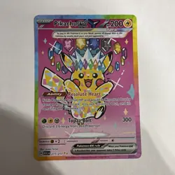 Pokemon Pikachu EX 277/217 ASC Holo Ultra Rare - Image 1