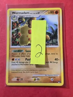 2008 Pokemon Organized Play Series 7 #10 Wormadam, UC, NF/H, cd2 - Image 3