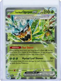 Teal Mask Ogerpon ex - 025/167 - Twilight Masquerade - Pokemon TCG ! - Image 1