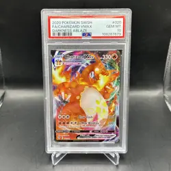 2020 Pokemon SWSH - Charizard VMAX - Full Art 020/189 Darkness Ablaze PSA 10 - Image 1