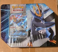 Pokemon TCG Empoleon V Strikers Factory Sealed 5-Pack Tin - Image 1