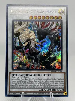 Near Mint, English Yu Gi Oh Ecclesia and the Dark Dragon - BPRO-EN041 - Secret R - Image 1