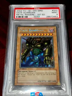 Gate Guardian Set PSA 9 MRD-000 1st Edition Suijin Kazejin Sanga MINT YuGiOh! - Image 2