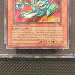 Yu-Gi-Oh! Blue-Eyes Toon Dragon Magic Ruler 1st Ed Secret Rare CGC 6.5 MRL-000 - Image 4