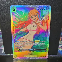 One Piece TCG Nami SR OP08-106 Two Legends Holo NM - Image 1