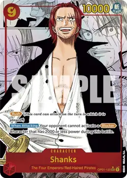 One Piece Shanks (Manga) (OP01-120/284) PRB Premium Booster NM FOIL - Image 1
