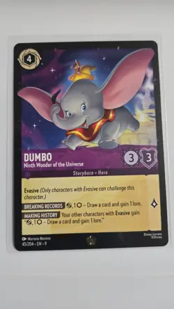 Disney Lorcana Fabled # Dumbo-Ninth Wonder Legendary 45/204 - Image 1