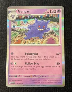 Pokemon Gengar TCG Card Scarlet & Violet 151 Card 094/165 Holo NM - Image 1