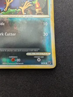 M/NM Pokemon Murkrow Reverse Holo Card 59/90 Undaunted - Image 5