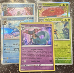 LOT OF 40 Pokemon Reverse Holo Foil Common/Uncommon Cards +5 RARES+10 BONUS LIVE - Image 1