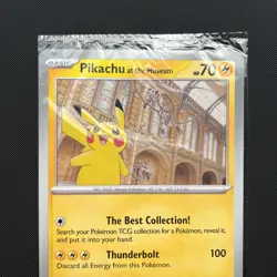 Pokemon TCG Pikachu At The Museum Promo Card Brand New & Sealed - Image 3