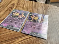 Alakazam EX No Star ERROR Holo + Regular Promo Card Both Variants Pokemon 151 - Image 1