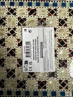 Pokemon Van Gogh Pikachu Grey Felt Hat Sealed, Promo SVP085 Card - Image 2