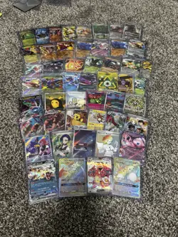 Pokemon TCG Foil Card Lot 50 Cards English Illustration/Double Rare and Trainers - Image 4