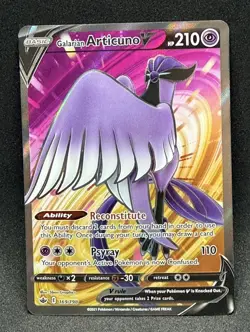 Galarian Articuno V Chilling Reign 169/198 Ultra Rare Full Art NM - Pokemon Card - Image 1