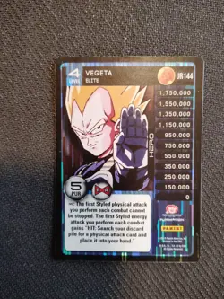 Ultra Rare Foil Vegeta Panini Card Game Dragon Ball Z - Image 2