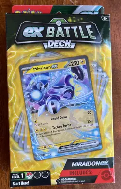 Miraidon Pokemon Cards - EX Battle Decks EX (60-Card Deck, Deck Box brand new - Image 1