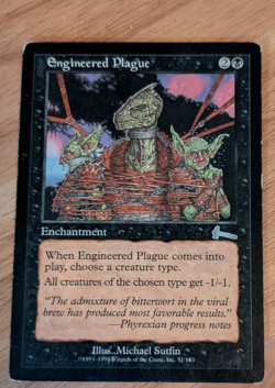 MTG Engineered Plague Urza's Legacy MP - Image 1