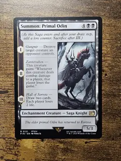 SUMMON: PRIMAL ODIN #121 MTG Final Fantasy Magic The Gathering NM/MINT - Image 1