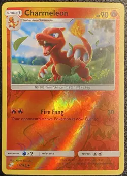 Charmeleon Reverse Holo 13/181 Pokemon TCG Sun & Moon Team UP Reverse Holo NM - Image 1