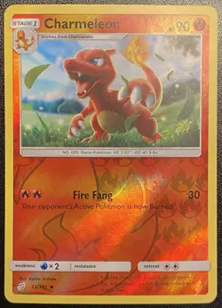 Charmeleon Reverse Holo 13/181 Pokemon TCG Sun & Moon Team UP Reverse Holo NM - Image 2