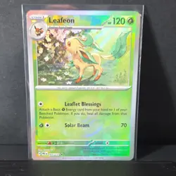 Pokemon Leafeon 005/131 Prismatic Evolutions Holo Master Ball Rare 120 HP - Image 1