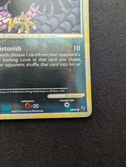 M/NM Pokemon Murkrow Reverse Holo Card 58/90 Undaunted - Image 5