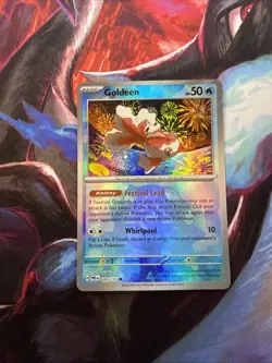 Pokemon Goldeen 020/131 Prismatic Evolutions Master Ball Pattern Holo - Image 2