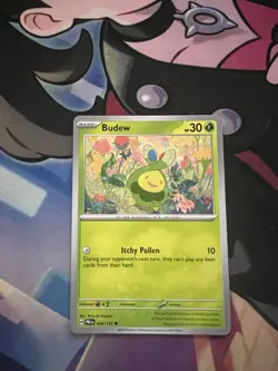 4x Budew 004/131 x4 - NM Prismatic Evolutions Pokemon Playset - Image 2