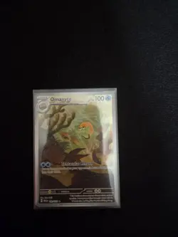 Pokemon TCG Omanyte Scarlet Violet-151 Holo Illustration Rare Card 180/165 - Image 1