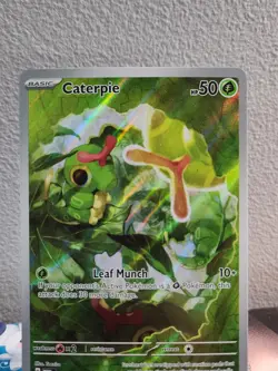 Pokemon TCG - Caterpie 172/165 - Scarlet & Violet 151 - Illustration Rare - NM+ - Image 3