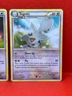 Pokemon Tcg Togepi 70/90 & Togetic 39/90 HGSS Undaunted Non Holo - Image 3